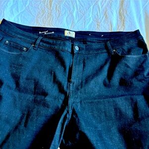 Black straight leg jeans- size 24
